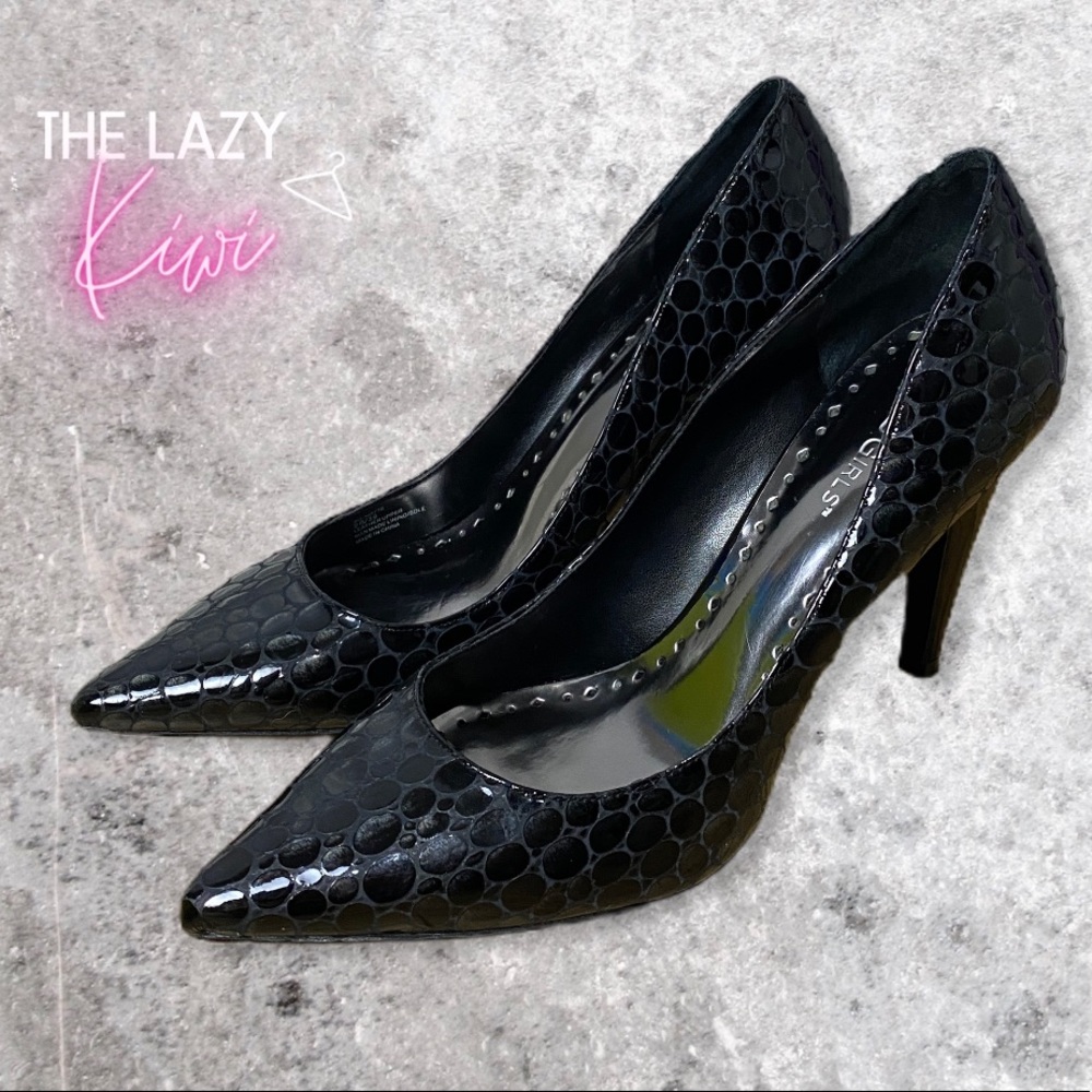 BCBGIRLS BG-NOTTE Heels Size 9 Black